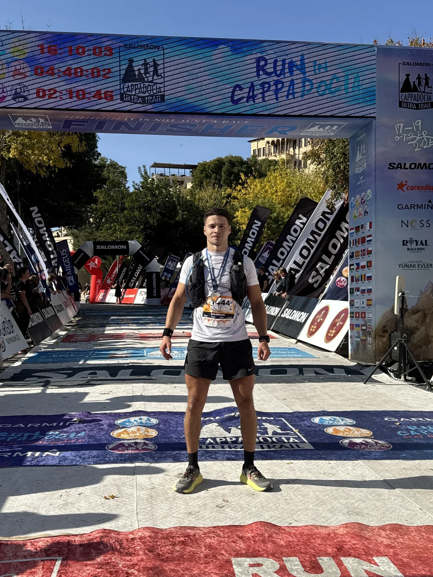Murray Clark at the Cappadocia Ultramarathon finish line