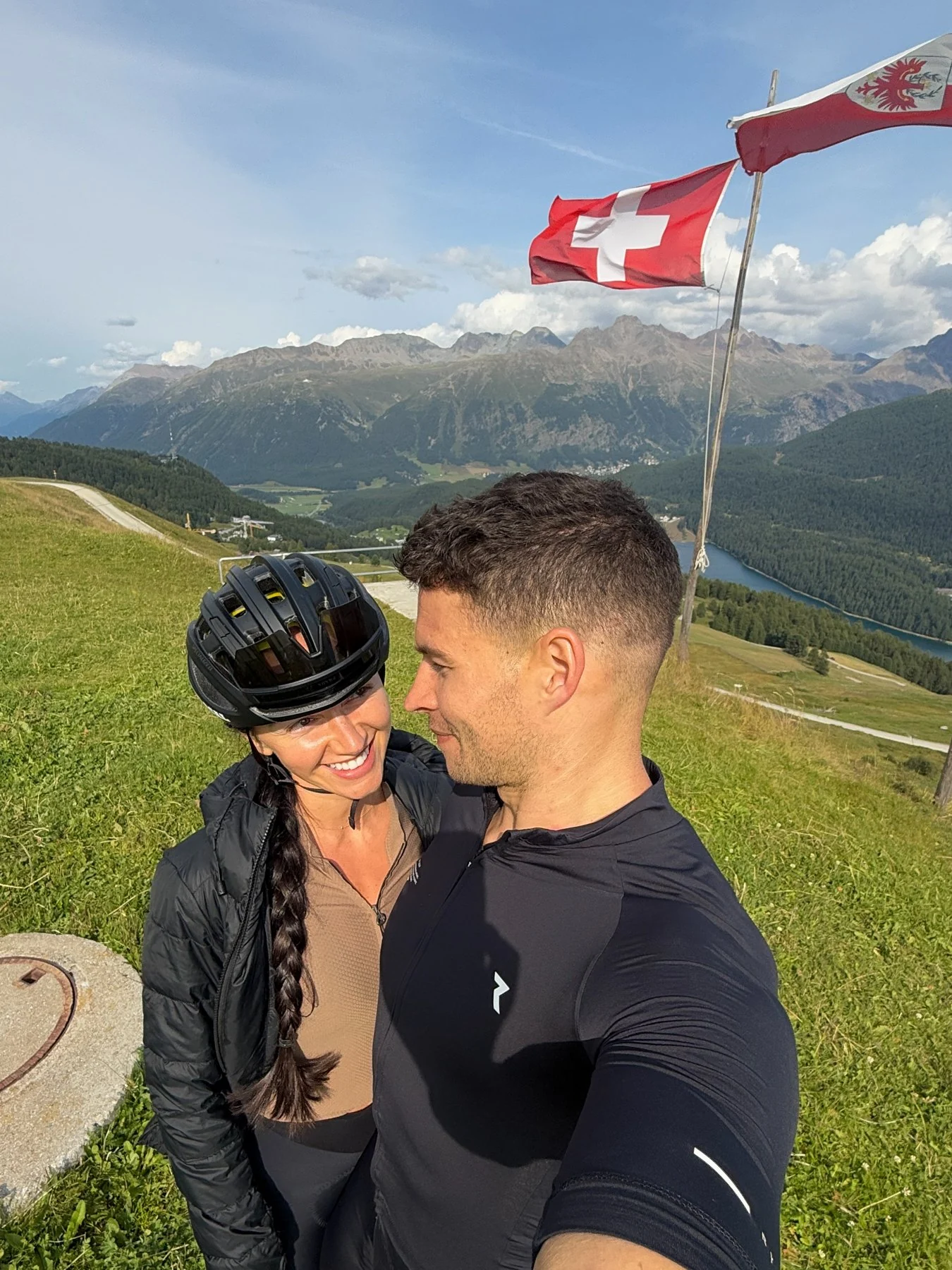 Murray Clark and Rebecca together in the mountains